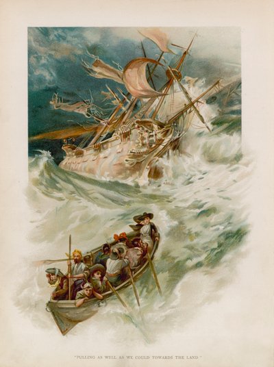 Illustration for Robinson Crusoe by Joseph Finnemore